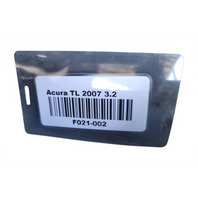 2004-2008 Acura TL Rocker Panel Molding Left/Driver Black, 71850-SEP-A01ZB, F021, OEM, 2004, 2005, 2006, 2007, 2008