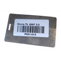 2004-2008 Acura TL Rocker Panel Molding Right/Passenger Black, 71900-SEP-A01ZB, F021, OEM, 2004, 2005, 2006, 2007, 2008