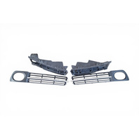 2007-2008 Acura TL Front Bumper Lower Fog Cover Grill And Bracket Housing Right/Left Set, 71107-SEP-A10ZA, F021, OEM, 2007, 2008