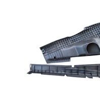 2004-2008 Acura TL Top Cover Trim Plastic Cowl Extension, Right Set(2) 74225-SEP-A02, 74119-SEP-A02, F021, OEM, 2004, 2005, 2006, 2007, 2008