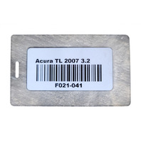 2007-2008 Acura TL Front Right Fender Garnish Panel Set Right/Left 74207-SEP-A10, F021, OEM, 2007, 2008