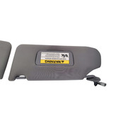 2007-2008 Acura TL Sun Visor Sunvisor Left/Right Set Gray Grey  83230-SEP-A02ZE, F021, OEM, 2007, 2008