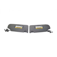 2007-2008 Acura TL Sun Visor Sunvisor Left/Right Set Gray Grey  83230-SEP-A02ZE, F021, OEM, 2007, 2008