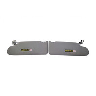 2007-2008 Acura TL Sun Visor Sunvisor Left/Right Set Gray Grey  83230-SEP-A02ZE, F021, OEM, 2007, 2008