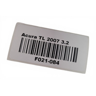 2007 Acura TL Tail Stop Light Lamp, Rear Right/Passenger Side 33501-SEP-A11, F021, OEM, 2007