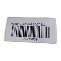 2007-2008 Honda Element SC Headlight Head Light Lamp Left/Driver 33151-SCV-A12, F022, OEM, 2007, 2008