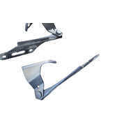 2003-2011 Honda Element Hood Hinges Left/Right Grey Set 60120-S5A-000ZZ, F022, OEM, 2003, 2004, 2005, 2006, 2007, 2008, 2009, 2010, 2011