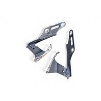 2003-2011 Honda Element Hood Hinges Left/Right Grey Set 60120-S5A-000ZZ, F022, OEM, 2003, 2004, 2005, 2006, 2007, 2008, 2009, 2010, 2011