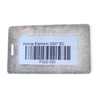 2007-2008 Honda Element SC Rocker Panel Molding Left/Driver Black, 71850-SCV-A90ZA, F022, OEM, 2007, 2008