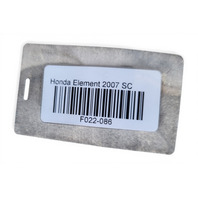 2006-2008 Honda Element Rear Quarter Cladding Left/Driver Black, 74450-SCV-A20ZB, F022, OEM, 2006, 2007, 2008