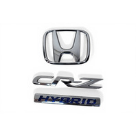 2011-2016 Honda CR-Z CRZ Emblem Logo "CR-Z" Rear Trunk, 75722-SZT-G01, 75701-SZT-G01, F023, OEM, 2011, 2012, 2013, 2014, 2015, 2016