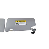 2012-2016 Honda CR-Z CRZ Sun Shade Visor Left/Right Set Gray/Grey, F023, OEM, 2012, 2013, 2014, 2015, 2016