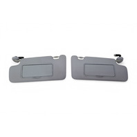2012-2016 Honda CR-Z CRZ Sun Shade Visor Left/Right Set Gray/Grey, F023, OEM, 2012, 2013, 2014, 2015, 2016