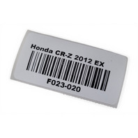 2011-2013 Honda CR-Z CRZ Front Right Door Lock Latch Actuator, W/Handle, 72110-SZT-G12, F023, OEM, 2011, 2012, 2013