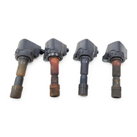2011-2016 Honda CR-Z CRZ Ignitor Ignition Coil Plug Set (4) 30520-RB0-S01, F023, OEM, 2011, 2012, 2013, 2014, 2015, 2016