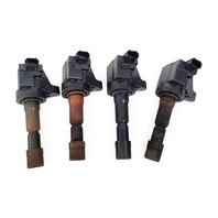 2011-2016 Honda CR-Z CRZ Ignitor Ignition Coil Plug Set (4) 30520-RB0-S01, F023, OEM, 2011, 2012, 2013, 2014, 2015, 2016