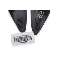 2011-2016 Honda CR-Z CRZ Front Right/Left Door Pillar Corner Garnish Mirror Molding Set, 75495-SZT-G01, F023, OEM, 2011, 2012, 2013, 2014, 2015, 2016