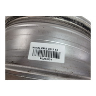 2011-2012 Honda CR-Z CRZ Alloy Wheel 10 Spoke 16x6, #1, 42700-SZT-A91, F023, OEM, 2011, 2012