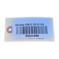 2011-2012 Honda CR-Z CRZ Right Fog Light Lamp Cover ONLY, 71102-SZT-G00, F023, OEM, 2011, 2012