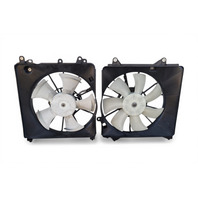 2011-2016 Honda CR-Z CRZ A/C Radiator Cooling Fan Set w/ Shroud 38611-RBB-003, F023, OEM, 2011, 2012, 2013, 2014, 2015, 2016