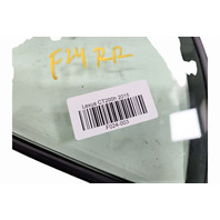 2011-2017 Lexus CT200h Door Vent Glass Window Rear Right/Passenger 68188-76010, F024, OEM, 2011, 2012, 2013, 2014, 2015, 2016, 2017