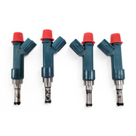 2011-2017 Lexus CT200h Fuel Injector Set Kit (4) 1.8L 4 Cylinder 23209-39196, F024, OEM, 2011, 2012, 2013, 2014, 2015, 2016, 2017