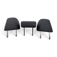 2013-2017 Lexus CT200h Rear Headrest, Black, Left/Center/Right Set(3), 71940-76110-C2, F024, OEM, 2013, 2014, 2015, 2016, 2017