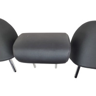 2013-2017 Lexus CT200h Rear Headrest, Black, Left/Center/Right Set(3), 71940-76110-C2, F024, OEM, 2013, 2014, 2015, 2016, 2017