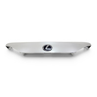 2014-2017 Lexus CT200h Liftgate Lower Trim Panel Garnish w/Emblem Sonic White, 76801-76010-A2, F024, OEM, 2014, 2015, 2016, 2017