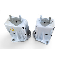 2011-2017 Lexus CT200h Rear Right/Left Reinforcement Bracket Pieces Grey Set 52015-76020, F024, OEM, 2011, 2012, 2013, 2014, 2015, 2016, 2017