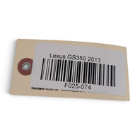 2013-2016 Lexus GS350 Front Left/Driver Door Window Regulator 85720-30361, F025, OEM, 2013, 2014, 2015, 2016