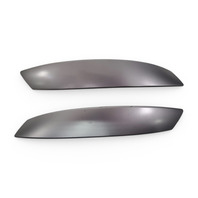2003-2008 BMW Z4 Interior Door Pull Handle Front Right/Left Silver, Set, 51-41-7-042-877, 51-41-7-042-878, F027, OEM, 2003, 2004, 2005, 2006, 2007, 2008