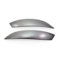 2003-2008 BMW Z4 Interior Door Pull Handle Front Right/Left Silver, Set, 51-41-7-042-877, 51-41-7-042-878, F027, OEM, 2003, 2004, 2005, 2006, 2007, 2008