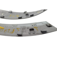 2003-2008 BMW Z4 Interior Door Pull Handle Front Right/Left Silver, Set, 51-41-7-042-877, 51-41-7-042-878, F027, OEM, 2003, 2004, 2005, 2006, 2007, 2008