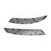 2003-2008 BMW Z4 Interior Door Pull Handle Front Right/Left Silver, Set, 51-41-7-042-877, 51-41-7-042-878, F027, OEM, 2003, 2004, 2005, 2006, 2007, 2008