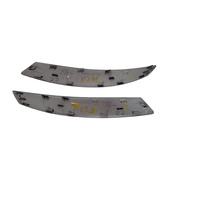 2003-2008 BMW Z4 Interior Door Pull Handle Front Right/Left Silver, Set, 51-41-7-042-877, 51-41-7-042-878, F027, OEM, 2003, 2004, 2005, 2006, 2007, 2008
