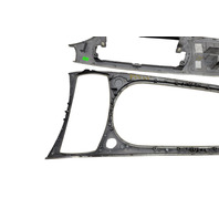 2003-2008 BMW Z4 Dash Center Console Trim Aluminium Set(3), 51-16-7-053-112, F027, OEM, 2003, 2004, 2005, 2006, 2007, 2008
