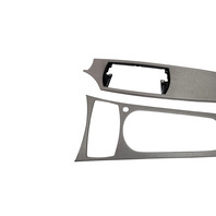 2003-2008 BMW Z4 Dash Center Console Trim Aluminium Set(3), 51-16-7-053-112, F027, OEM, 2003, 2004, 2005, 2006, 2007, 2008