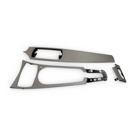2003-2008 BMW Z4 Dash Center Console Trim Aluminium Set(3), 51-16-7-053-112, F027, OEM, 2003, 2004, 2005, 2006, 2007, 2008