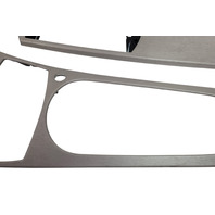 2003-2008 BMW Z4 Dash Center Console Trim Aluminium Set(3), 51-16-7-053-112, F027, OEM, 2003, 2004, 2005, 2006, 2007, 2008