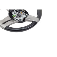 2003-2005 BMW Z4 Sport 3-Spoke Leather Chrome Line Steering Wheel Black, 32-30-6-758-158, F027, OEM, 2003, 2004, 2005