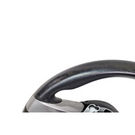 2003-2005 BMW Z4 Sport 3-Spoke Leather Chrome Line Steering Wheel Black, 32-30-6-758-158, F027, OEM, 2003, 2004, 2005