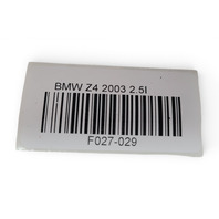 2003-2005 BMW Z4 Sport 3-Spoke Leather Chrome Line Steering Wheel Black, 32-30-6-758-158, F027, OEM, 2003, 2004, 2005