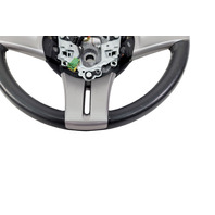 2003-2005 BMW Z4 Sport 3-Spoke Leather Chrome Line Steering Wheel Black, 32-30-6-758-158, F027, OEM, 2003, 2004, 2005