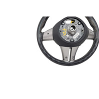 2003-2005 BMW Z4 Sport 3-Spoke Leather Chrome Line Steering Wheel Black, 32-30-6-758-158, F027, OEM, 2003, 2004, 2005