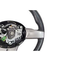 2003-2005 BMW Z4 Sport 3-Spoke Leather Chrome Line Steering Wheel Black, 32-30-6-758-158, F027, OEM, 2003, 2004, 2005