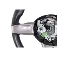 2003-2005 BMW Z4 Sport 3-Spoke Leather Chrome Line Steering Wheel Black, 32-30-6-758-158, F027, OEM, 2003, 2004, 2005