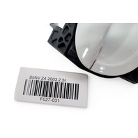 2003-2008 BMW Z4 Exterior Door Handle Front Left/Driver White, 51-21-7-114-955, F027, OEM, 2003, 2004, 2005, 2006, 2007, 2008