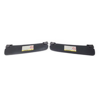 2003-2008 BMW Z4 Sun Visor Sunvisor Left/Right Set Black, 51-16-7-153-232, 51-16-7-153-231, F027, OEM, 2003, 2004, 2005, 2006, 2007, 2008