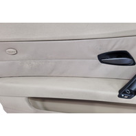 2003-2008 BMW Z4 Front Door Panel Trim Left/Driver Beige, 51-41-7-056-727, F027, OEM, 2003, 2004, 2005, 2006, 2007, 2008